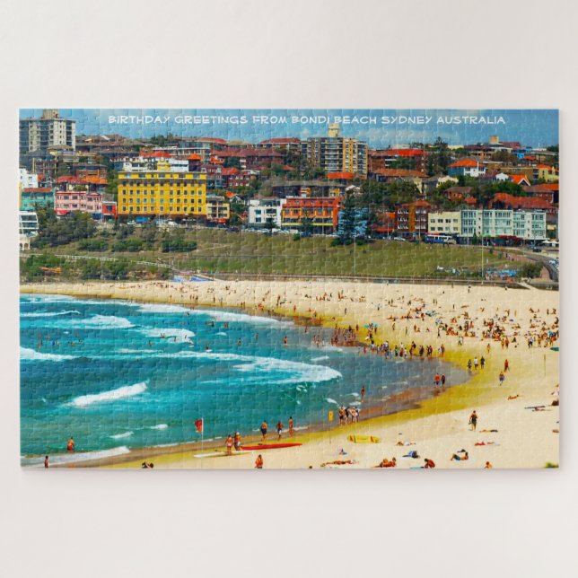 Puzzle Bondi Beach Sydney Jigsaw (Horizontal)