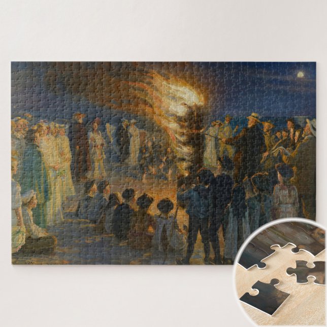 Puzzle Bonfire de la veille d'été sur Skagen Beach, P.S.K (Créateur téléchargé)