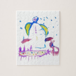 Puzzle Bonhomme de neige et son meilleur ami