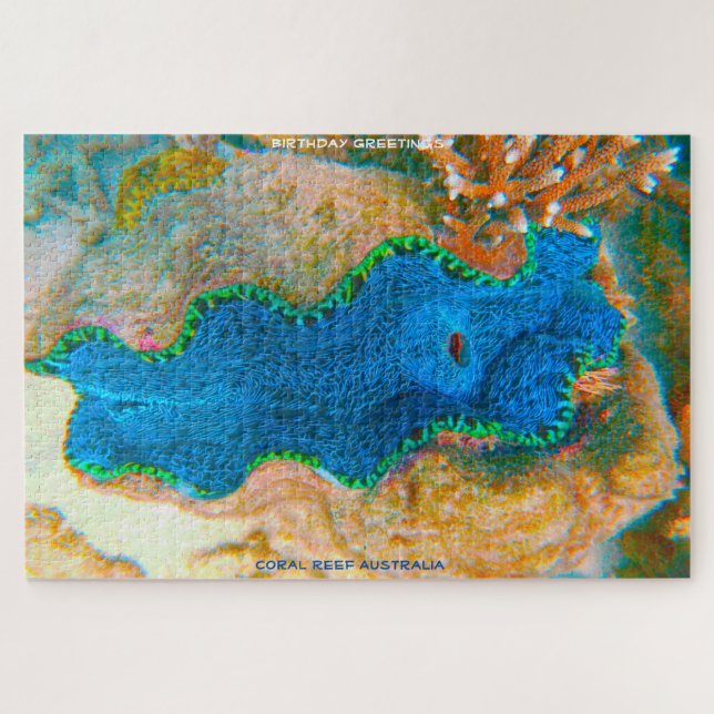 Puzzle Bonjour Anniversaire Coral Reef Australie (Horizontal)