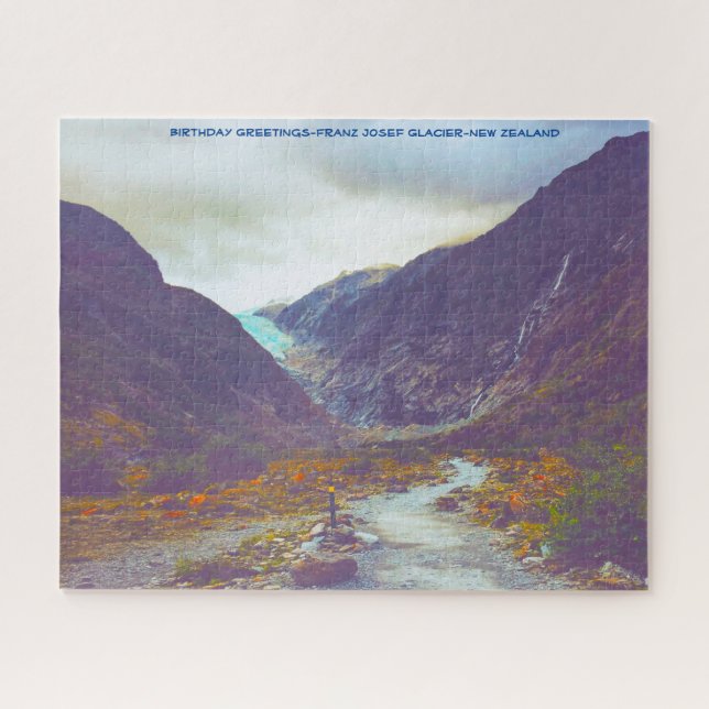 Puzzle Bonjour-François Josef Glacier-Nouvelle-Zélande (Horizontal)