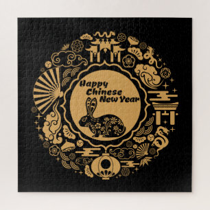 Puzzle Bonne année chinoise du lapin
