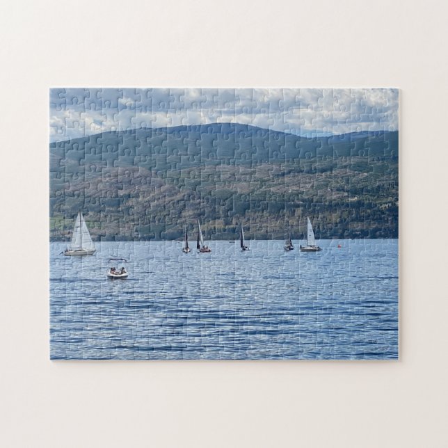 Puzzle Bonne journée Voile Voilier Lac Water Paysage Jigs (Horizontal)