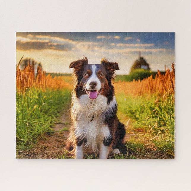 Puzzle Border Collie  (Horizontal)