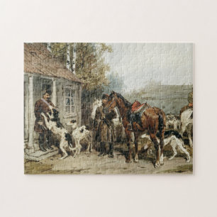 Puzzle Borzoï d'Art Russe Vintage