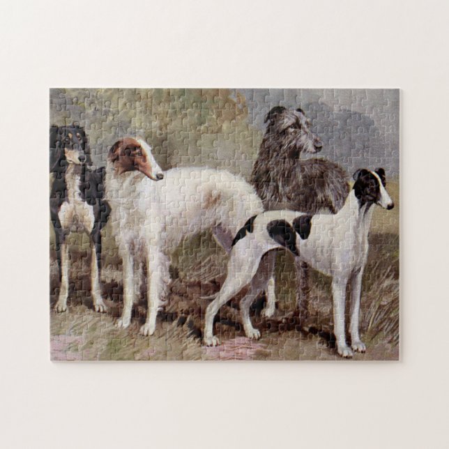 Puzzle Borzoi et Sighthound (Horizontal)