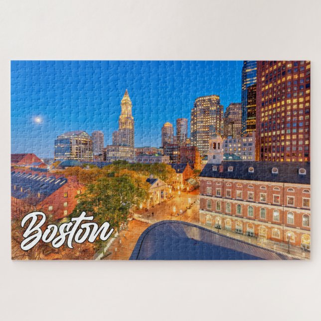 Puzzle Boston, Massachusetts, États-Unis (Horizontal)