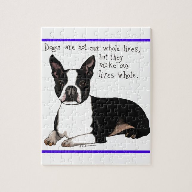 Puzzle Boston Terrier (Vertical)