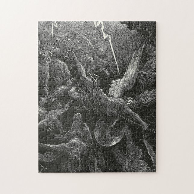 Puzzle Bouche De L'Enfer Par Gustave Dore (Vertical)