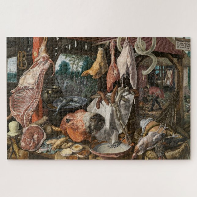 Puzzle Boucher's Stall (par Pieter Aertsen) (Horizontal)