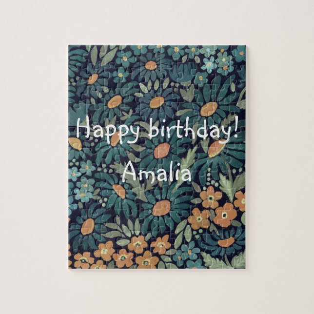 Puzzle Bouches d'aquarelle bleu (Vertical)