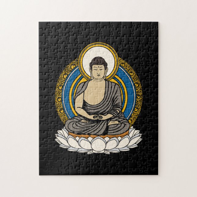 Puzzle Bouddha méditant Dhyana Mudra (Vertical)