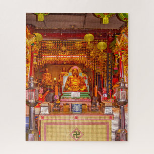 Puzzle Bouddha souriant dans le temple chinois, Bangkok