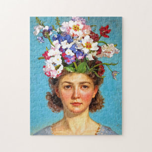 Puzzle "Bouffant en fleurs" Anna - Art & Floral Society