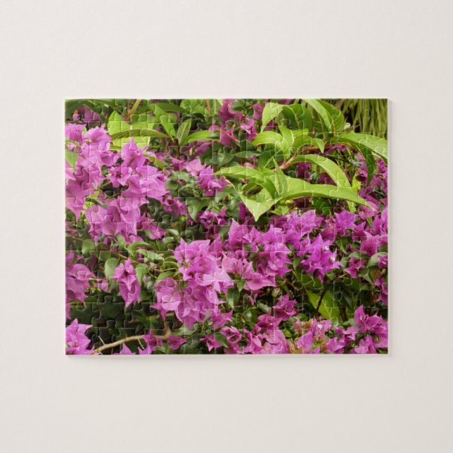 Puzzle Bougainvillées tropicales violettes (Horizontal)