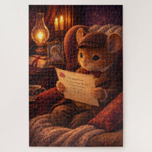 Puzzle Bougie à la Lumière de l'Amour de Souris Victorien