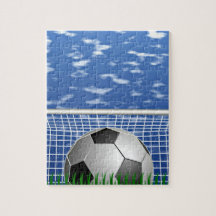 Boule de football et filet