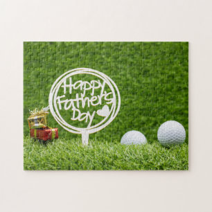 Puzzle Boule de golf Bonne Fête des pères pour Golf papa