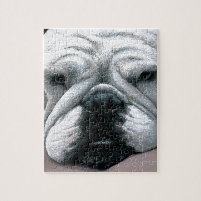 Puzzle Bouledogue de l'anglais du chien 118 (Vertical)