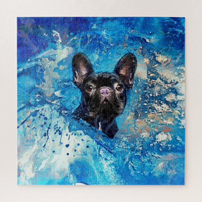 Puzzle Bouledogue français - chien de Frenchie (Vertical)