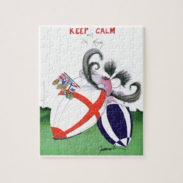 Puzzle boules de rugby de scoland de l'Angleterre v des (Vertical)