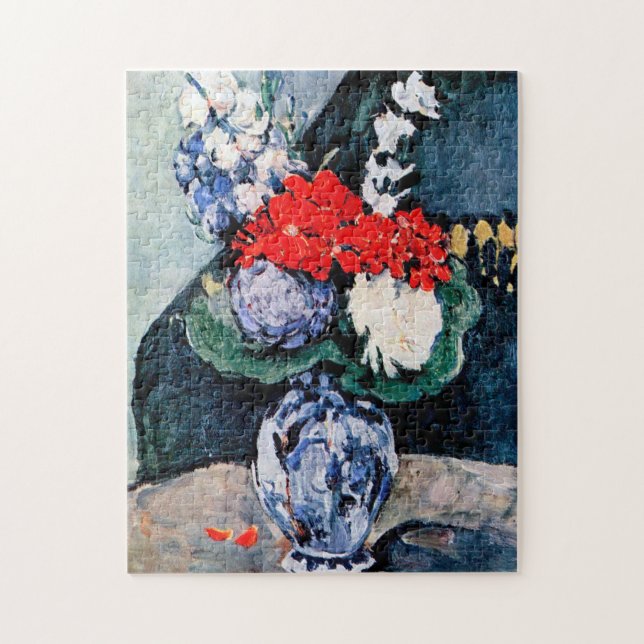 Puzzle Bouquet avec Little Delft, Paul Cezanne (Vertical)