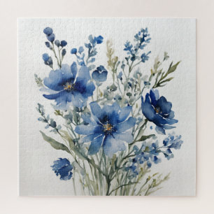 Puzzle Bouquet de fleurs Elégante aquarelle