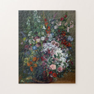 Puzzle Bouquet de fleurs Gustave Courbet dans un Vase Art