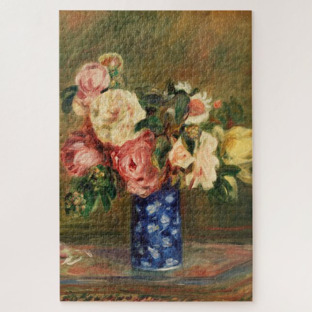 Puzzle Bouquet de Roses de Renoir Impressionniste Peintur (Vertical)