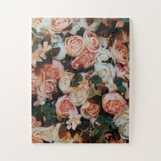 Puzzle Bouquet de roses roses roses (Vertical)