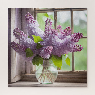 Puzzle Bouquet Lilac dans la fenêtre