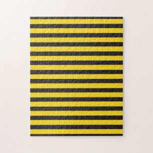 Puzzle Bourdon Noir Jaune Lignes Horizontales Abeille à B