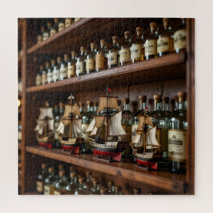 Puzzle Boutique de Bateaux et Bouteilles de Liquor