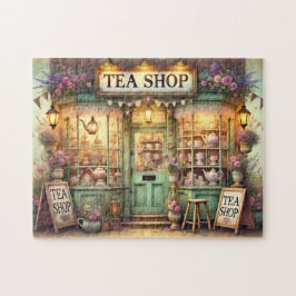 Puzzle Boutique de thé de conte de fées Floral vintage Co