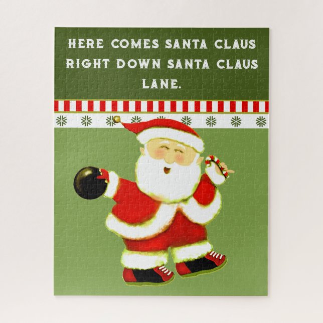 Puzzle Bowling Noël cadeau de vacances (Vertical)