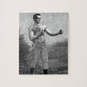 Puzzle Boxe sportive vintage, Profil de Boxer victorien