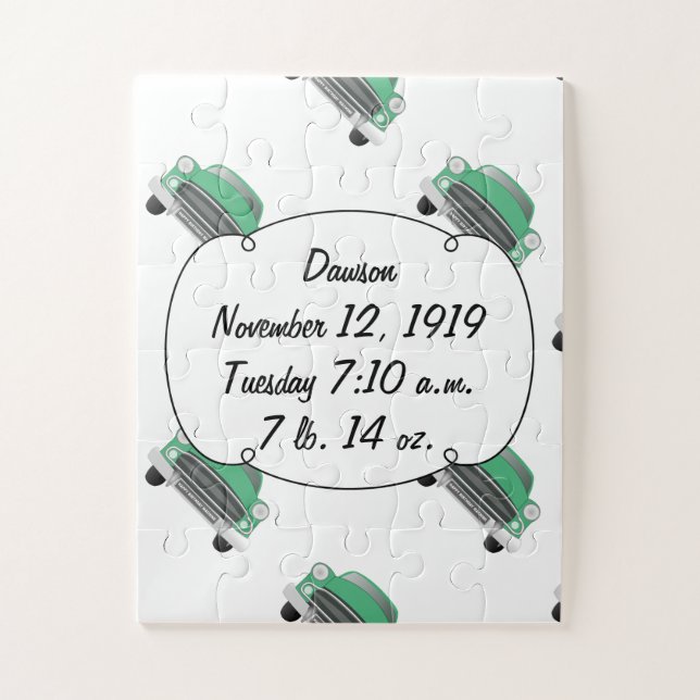 Puzzle Boys Chambre Classique Cadeaux Voiture Sweet Green (Vertical)
