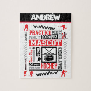 Puzzle Boys Hockey Terminologie Personnalisée