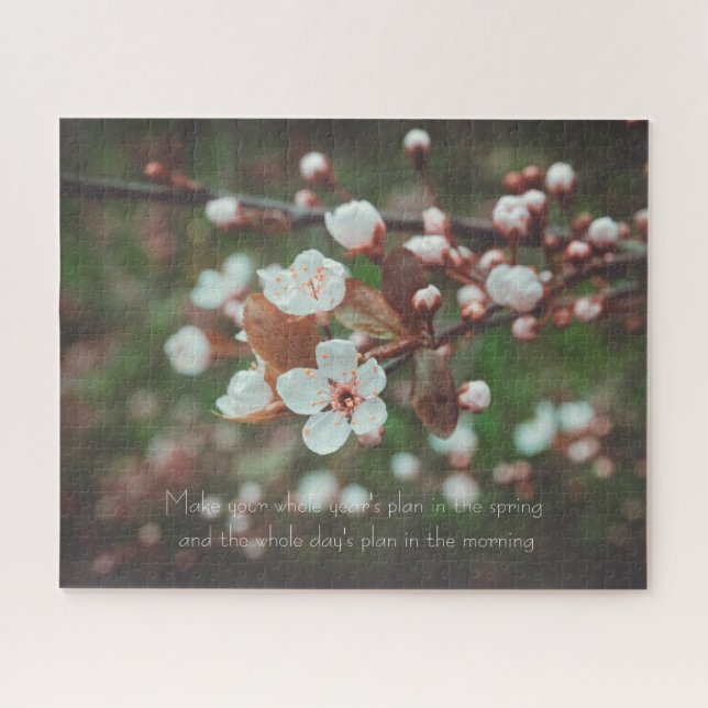 Puzzle Branches de prune avec fleurs blanches (Horizontal)