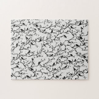 Puzzle Branches Oiseaux et Sakura Peinture japonaise
