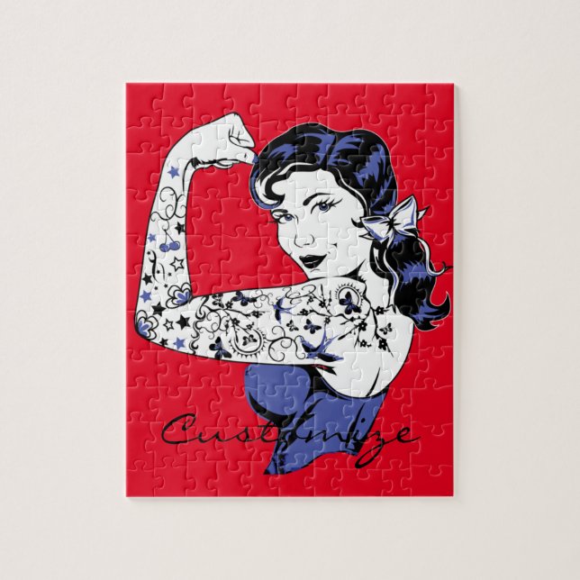 Puzzle Bras de fille de tatouage vers le haut de (Vertical)