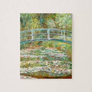 Puzzle Bridge over a Pond of Water Lilies by Claude Monet