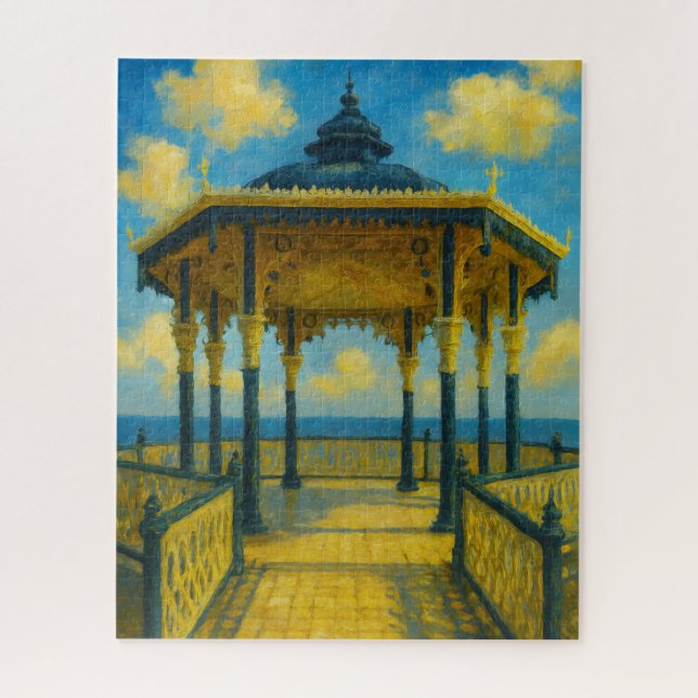 Puzzle Brighton Bandstand Glow - Pavillon de bord de mer (Vertical)
