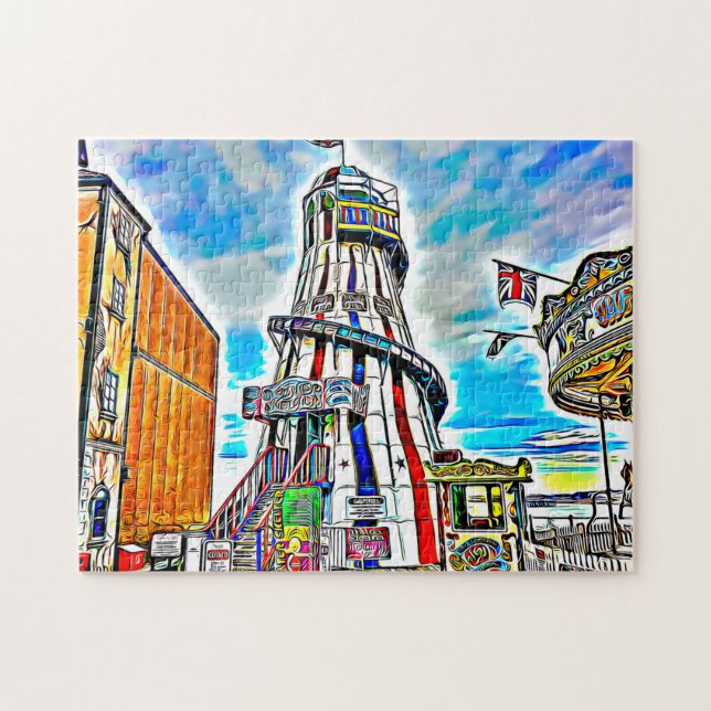 Puzzle Brighton Palace Pier Fairground Rides (Horizontal)