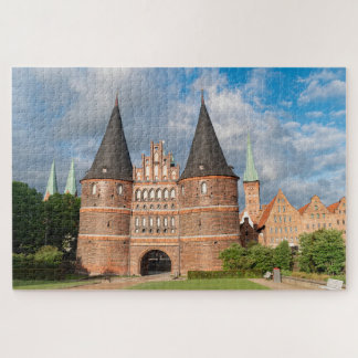 Puzzle Brique rouge et noire Holstentor iconique 