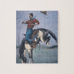 Puzzle Bronco-Type (gravure colorée)