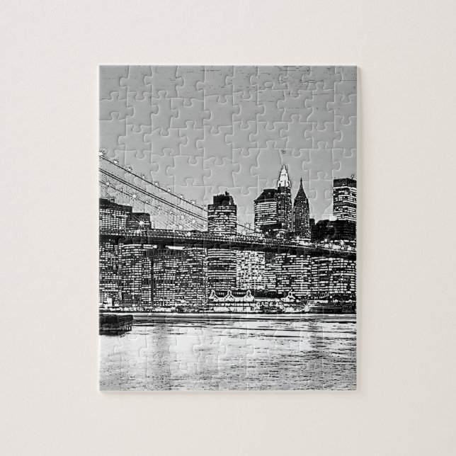 Puzzle Brooklyn Bridge New York City (Vertical)