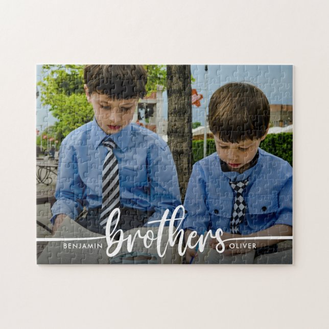 Puzzle Brothers Script Photo moderne (Horizontal)