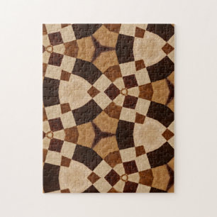 Puzzle Brown Kaleidoscope formes géométriques Motifs