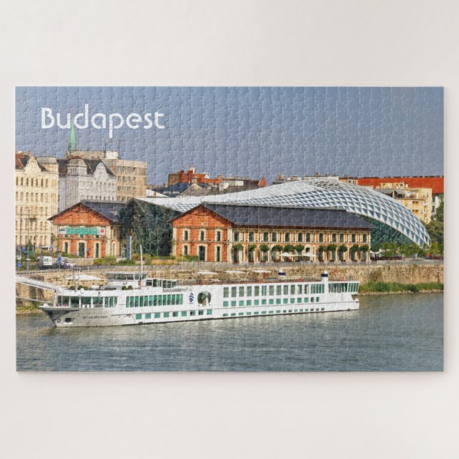 Puzzle Budapest : Galerie et bateau de croisière, Hongrie (Horizontal)